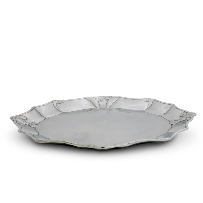 Arthur Court Designs Fleur De Lis Aluminum Platter Wayfair